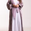 Shimmered Abaya with matching scarf and belt