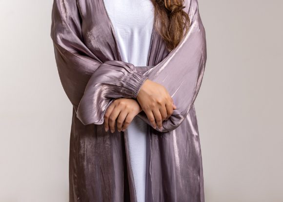 Shimmered Abaya with matching scarf and belt